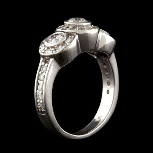 0.96ct tw Bezel Set Diamond Ring