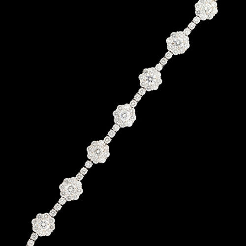 9.18ct tw Floral Diamond Bracelet