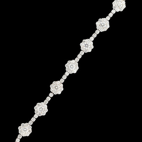 9.18ct tw Floral Diamond Bracelet