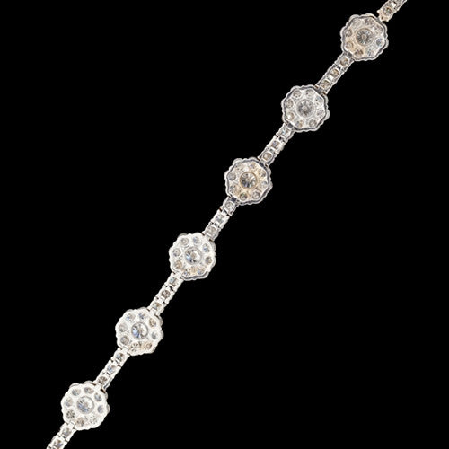 9.18ct tw Floral Diamond Bracelet
