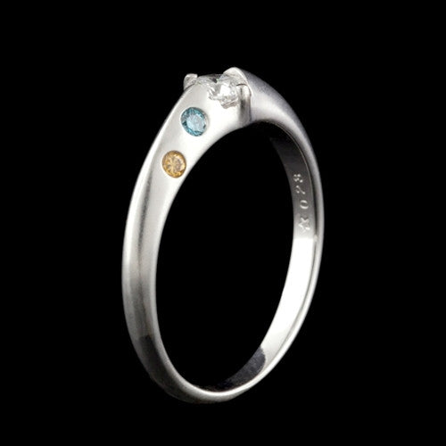 Diamond & Colored Diamond 14Kt Ring