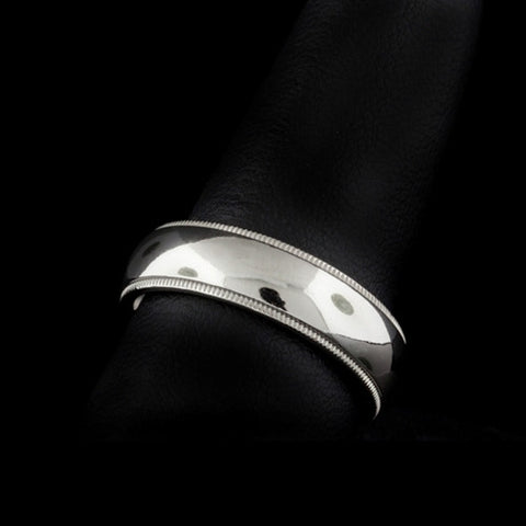 Tiffany & Co. Milgrain Platinum Band
