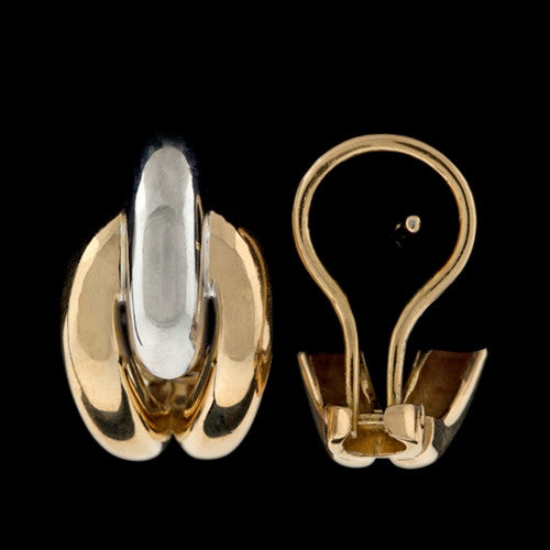 Hammerman Bros. 18Kt 2-Tone Earrings