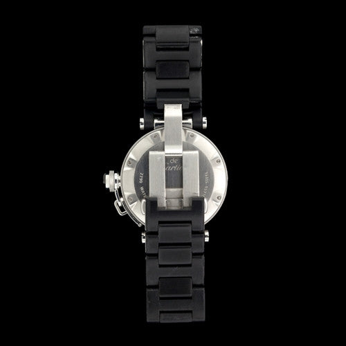 Cartier Pasha Stainless Steel & Rubber Watch