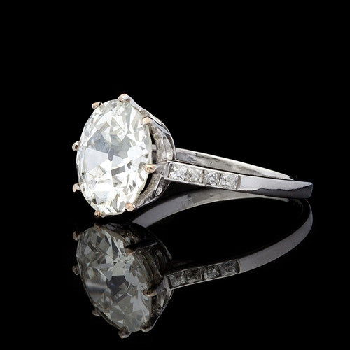 4.48ct tw Old Mine Cut Diamond Ring