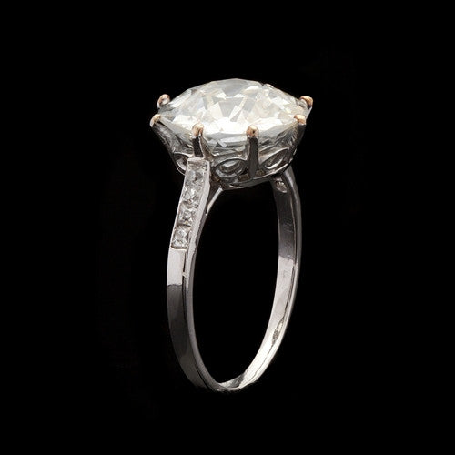 4.48ct tw Old Mine Cut Diamond Ring