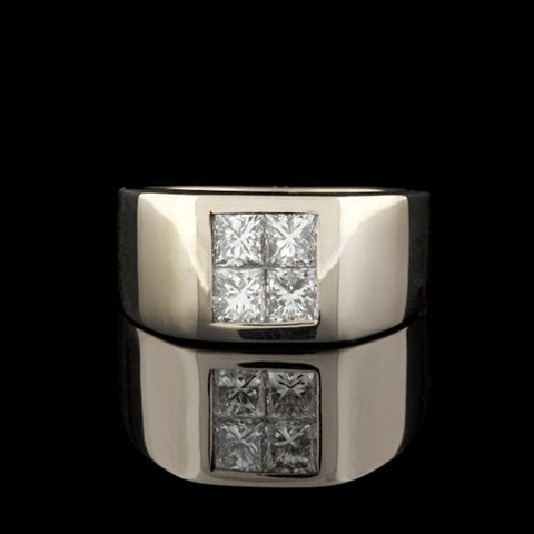 1.72ct tw Gents Diamond 18Kt Ring