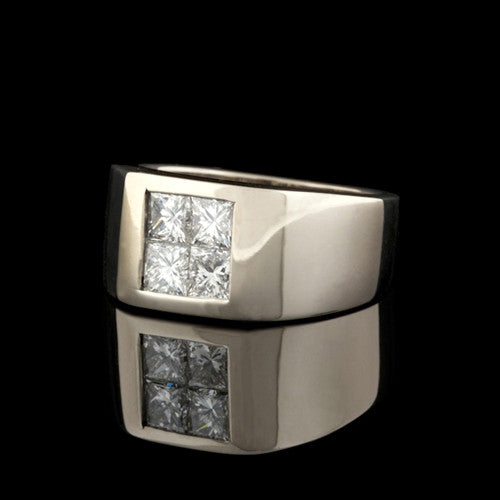 1.72ct tw Gents Diamond 18Kt Ring