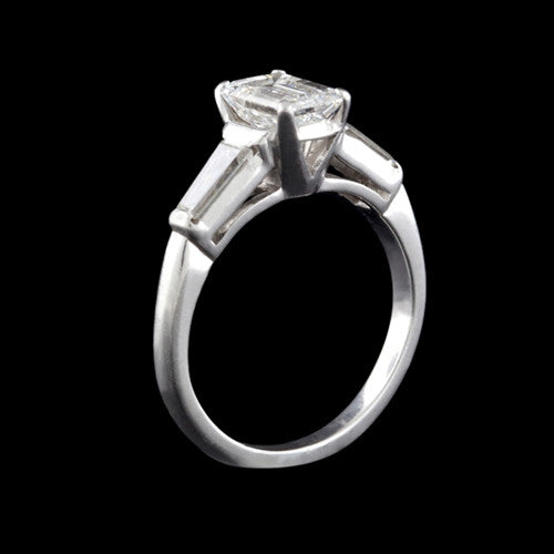 1.86ct tw Emerald Cut GIA Diamond Wedding Set