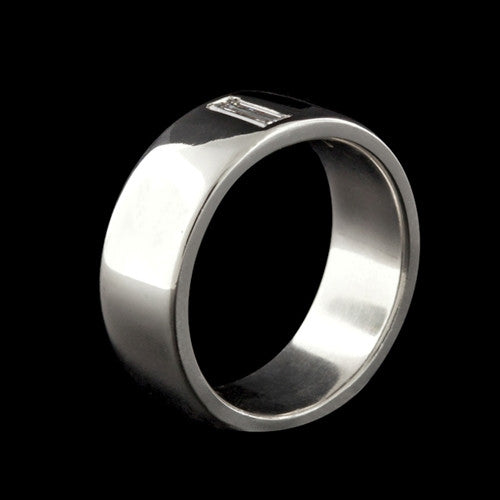 Platinum & Diamond Band Ring