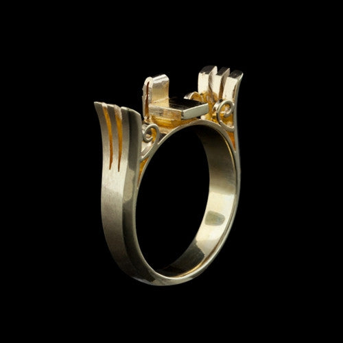 Jade & Diamond 18Kt Ring/Pendant