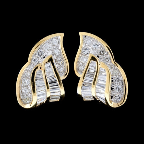 2.40ct tw Mixed Cut Diamond Earrings