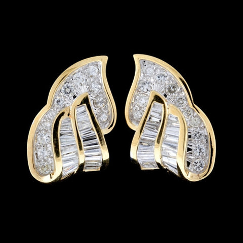 2.40ct tw Mixed Cut Diamond Earrings