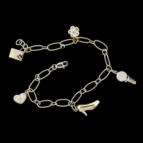 18Kt Diamond Charm Bracelet