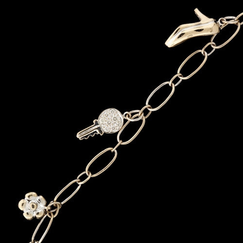 18Kt Diamond Charm Bracelet
