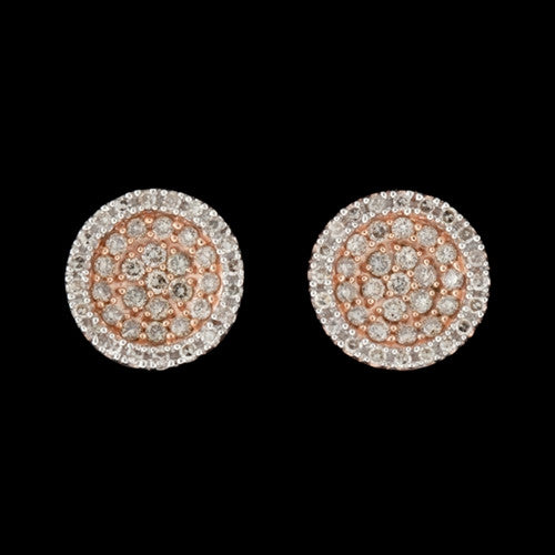 Rose Gold Diamond Stud Earrings