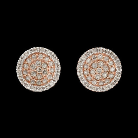 Rose Gold Diamond Stud Earrings