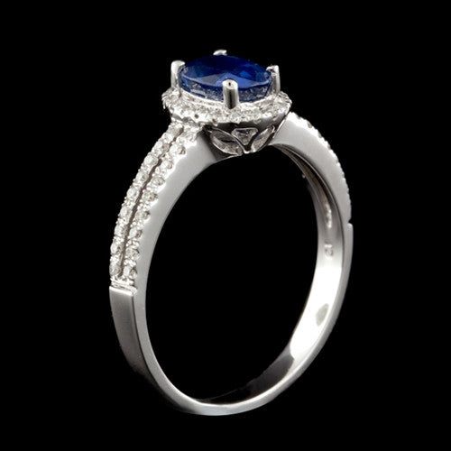 0.95ct Sapphire & Diamond Ring