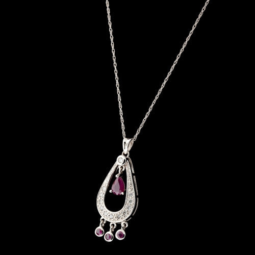 Ruby & Diamond Necklace