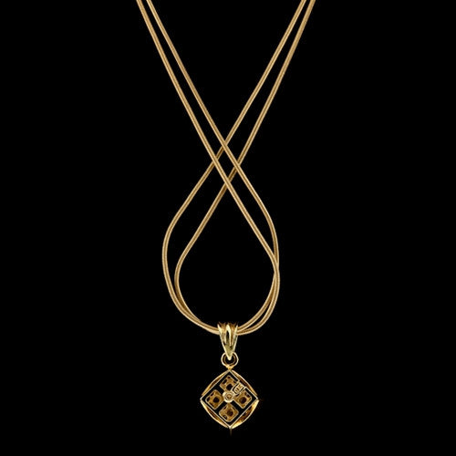 1.25ct tw Square Diamond Pendant Necklace