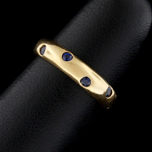 Tiffany & Co. 18Kt Etoile Sapphire Band Ring