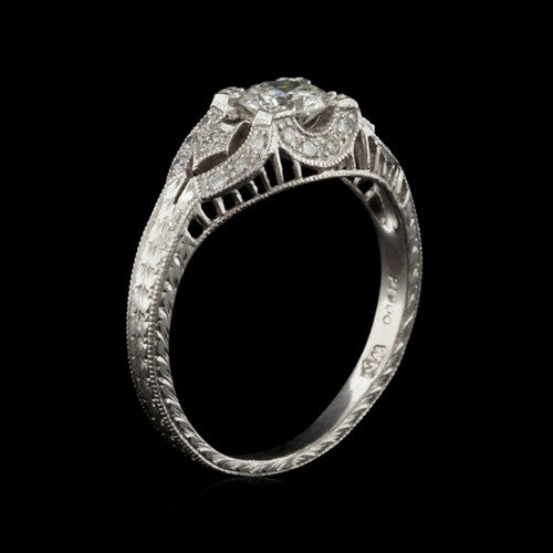 0.82ct tw Round Brilliant Cut Diamond Ring