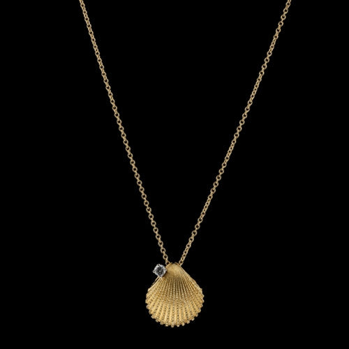 Tiffany & Co. 18Kt Shell Diamond Necklace