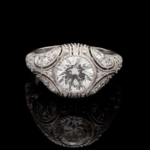 2.85ct tw Round Brilliant Cut GIA Diamond Ring