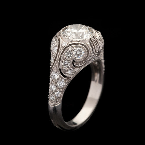 2.85ct tw Round Brilliant Cut GIA Diamond Ring