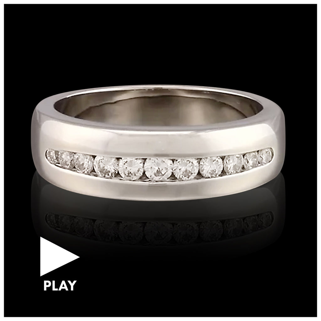 Channel Set Diamond Band Ring - 66mint Fine Estate Jewelry