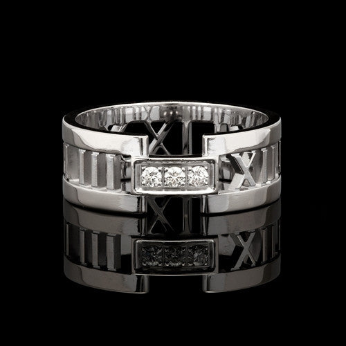 Tiffany & Co. Men's Atlas Open Diamond Ring