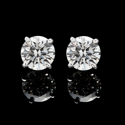 3.05 carat Diamond Stud Earrings