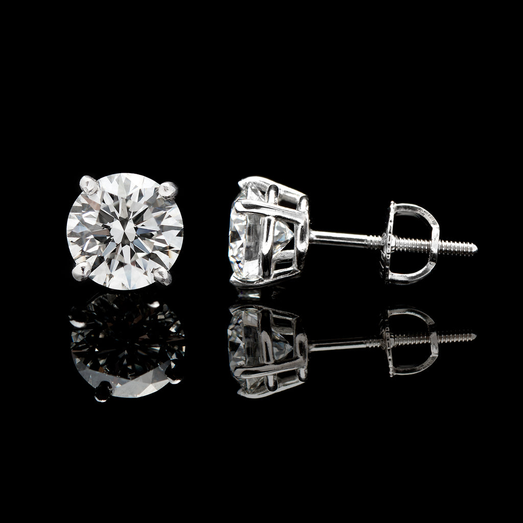 3.05 carat Diamond Stud Earrings