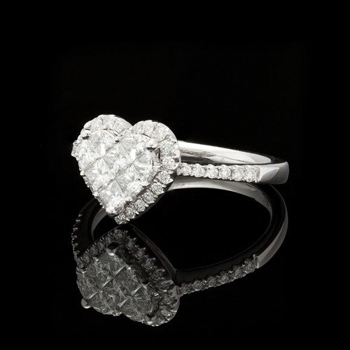 0.98ct tw Diamond Heart Ring