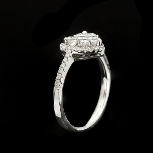 0.98ct tw Diamond Heart Ring