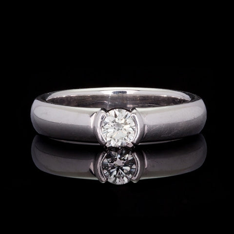 Tiffany & Co. Etoile Platinum Solitaire Diamond Ring
