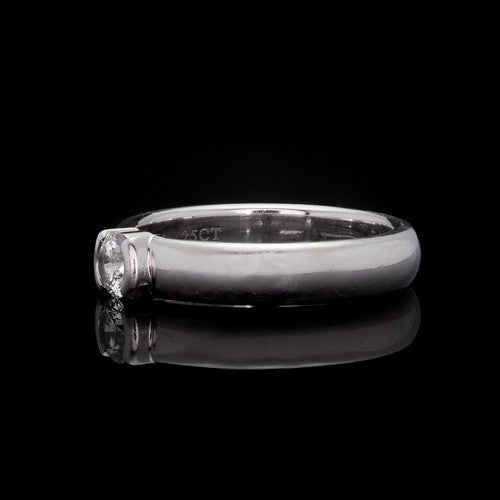 Tiffany & Co. Etoile Platinum Solitaire Diamond Ring