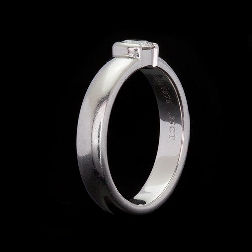 Tiffany & Co. Etoile Platinum Solitaire Diamond Ring