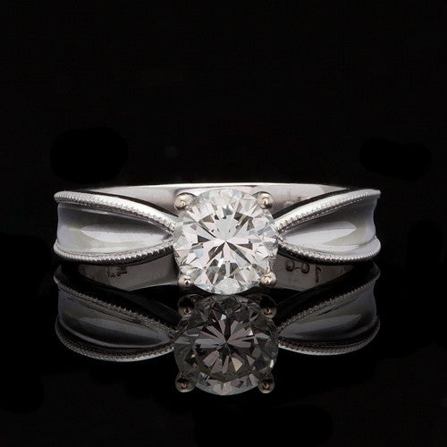 1ct Round Brilliant Diamond Solitaire Ring