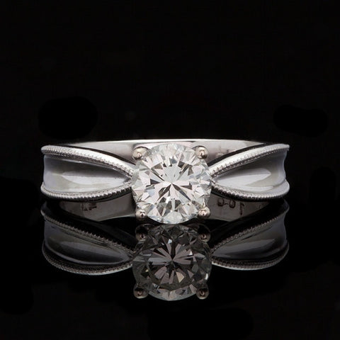 1ct Round Brilliant Diamond Solitaire Ring