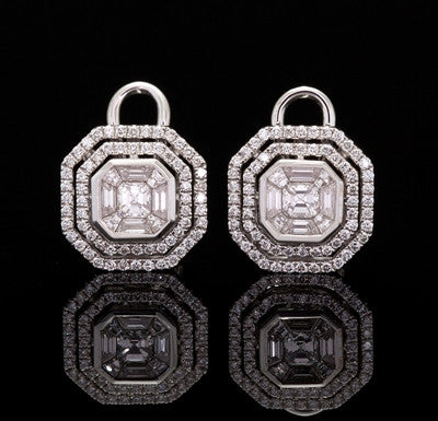 1.47ct tw Mixed Cut Diamond Earrings