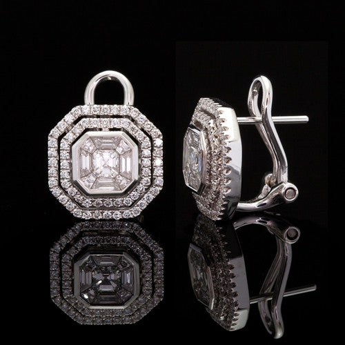 1.47ct tw Mixed Cut Diamond Earrings