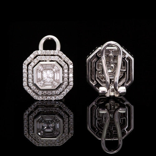 1.47ct tw Mixed Cut Diamond Earrings