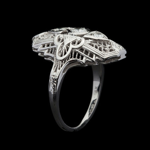 Vintage Filigree Diamond Ring