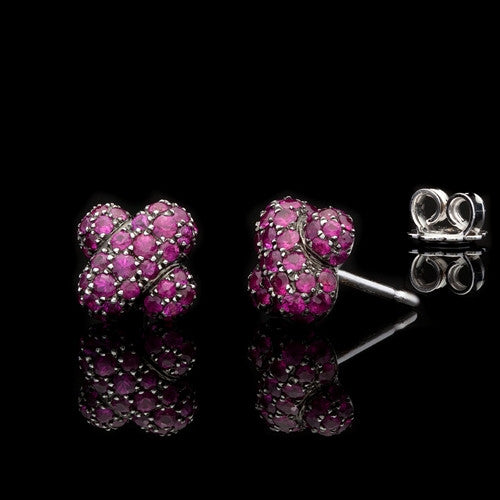 Favero Pink Sapphire Stud Earrings