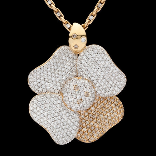 Valente Diamond Flower Necklace