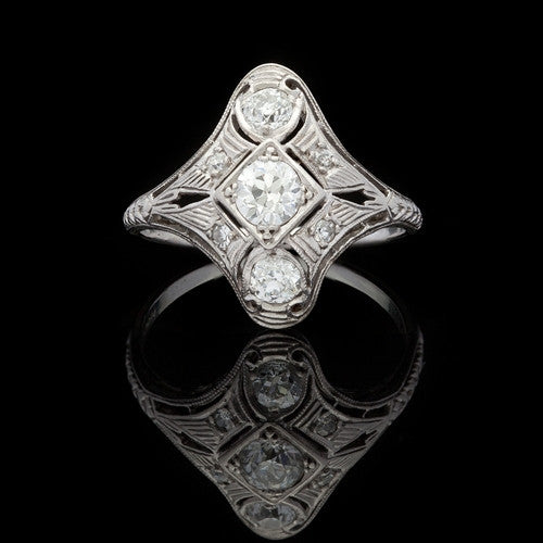 Vintage 0.73ct tw Diamond Ring