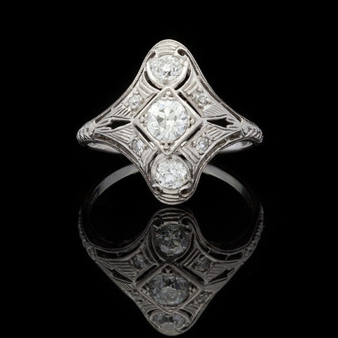 Vintage 0.73ct tw Diamond Ring