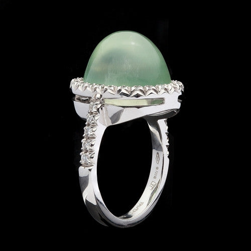 Favero Prehnite & Diamond Ring