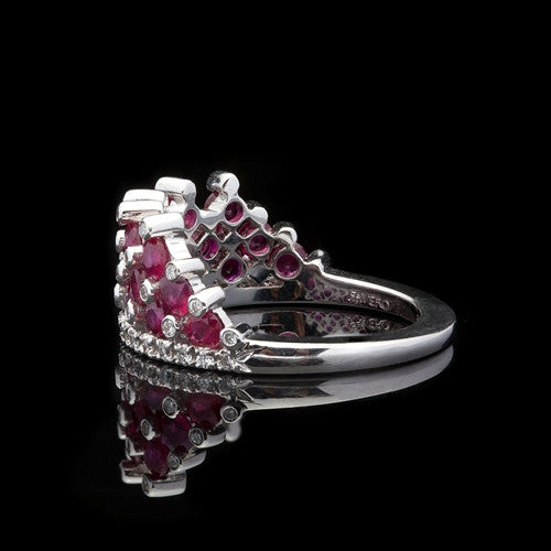 Favero Ruby & Diamond Crown Ring